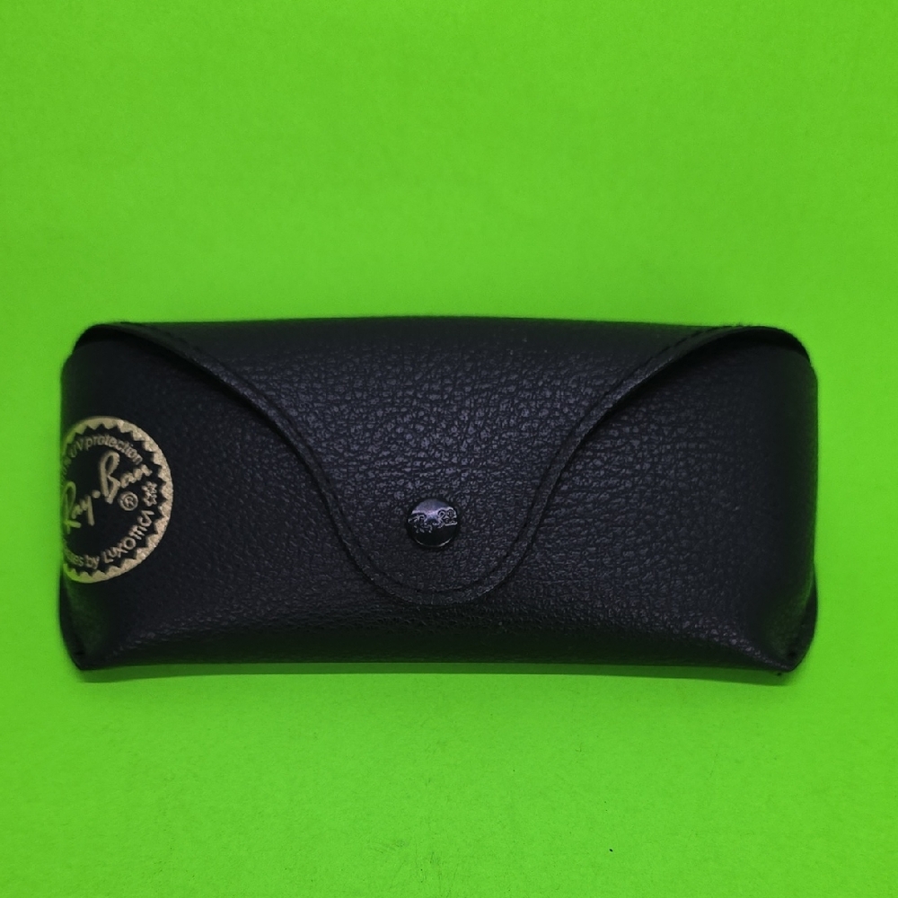 Ray Ban Black Vinyl Eyeglass Case (Case Only) One Snap Closure
